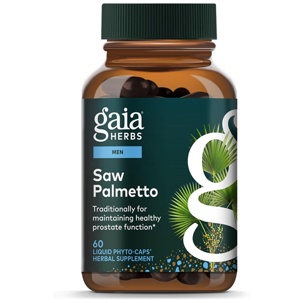 Gaia Herbs Saw Palmetto for Prostate Health 60 Vegan Capsules Gaia Herbs